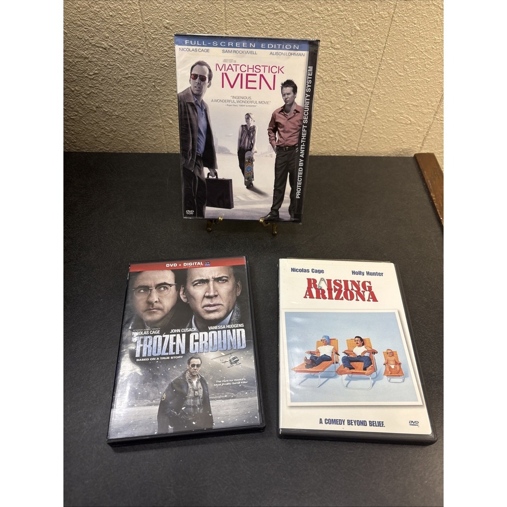 Lot of 3 DVDs~Frozen Ground~Raising Arizona~Matchstick Men~Nicolas Cage